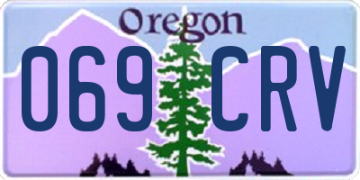 OR license plate 069CRV