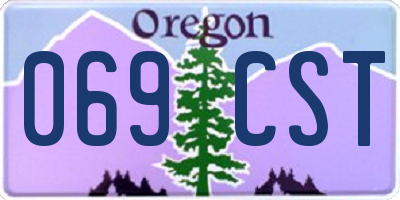 OR license plate 069CST