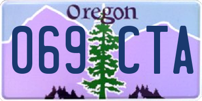 OR license plate 069CTA