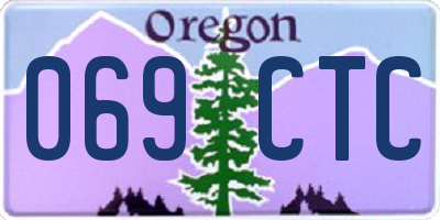 OR license plate 069CTC