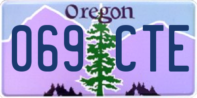 OR license plate 069CTE