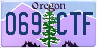 OR license plate 069CTF