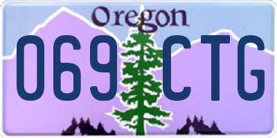 OR license plate 069CTG