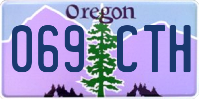 OR license plate 069CTH