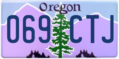 OR license plate 069CTJ