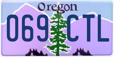 OR license plate 069CTL