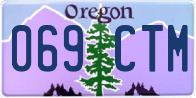 OR license plate 069CTM