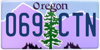 OR license plate 069CTN