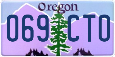OR license plate 069CTO
