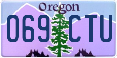 OR license plate 069CTU