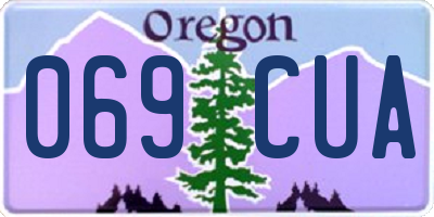 OR license plate 069CUA