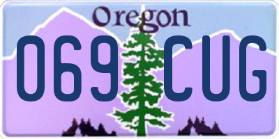 OR license plate 069CUG