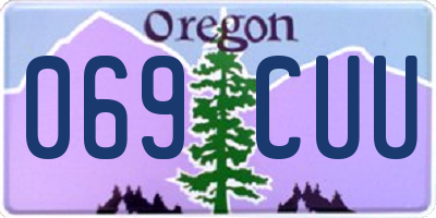 OR license plate 069CUU
