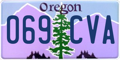 OR license plate 069CVA