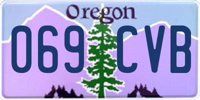 OR license plate 069CVB