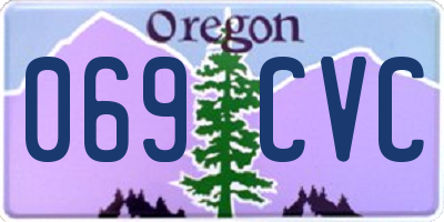 OR license plate 069CVC