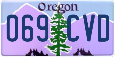 OR license plate 069CVD