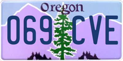 OR license plate 069CVE