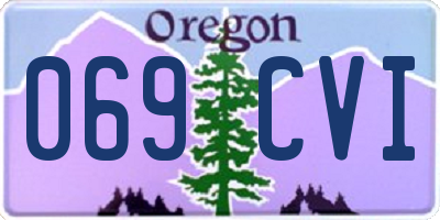 OR license plate 069CVI