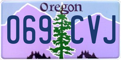 OR license plate 069CVJ