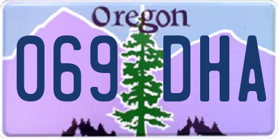 OR license plate 069DHA
