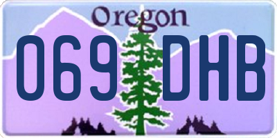 OR license plate 069DHB