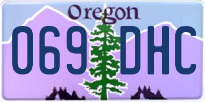 OR license plate 069DHC
