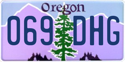OR license plate 069DHG