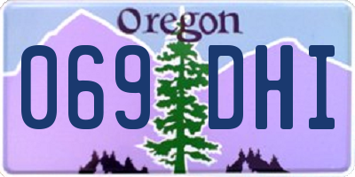 OR license plate 069DHI