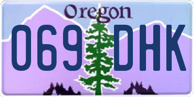 OR license plate 069DHK