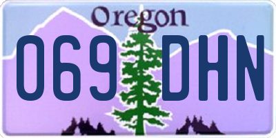OR license plate 069DHN
