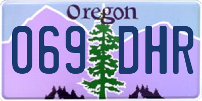 OR license plate 069DHR