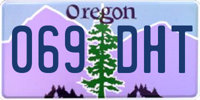 OR license plate 069DHT