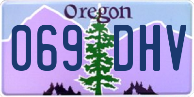 OR license plate 069DHV