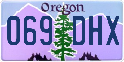 OR license plate 069DHX