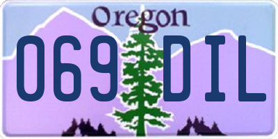OR license plate 069DIL