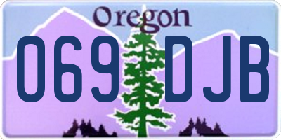 OR license plate 069DJB