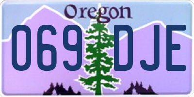 OR license plate 069DJE