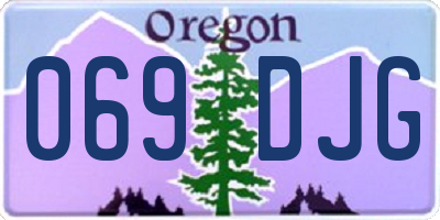 OR license plate 069DJG