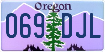 OR license plate 069DJL