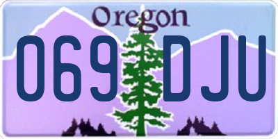 OR license plate 069DJU