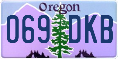 OR license plate 069DKB