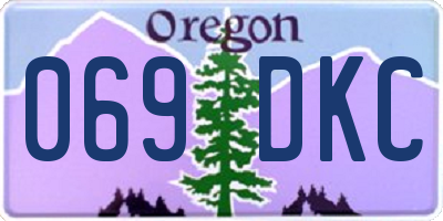 OR license plate 069DKC