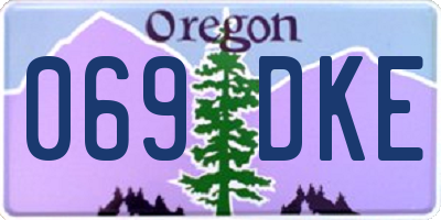 OR license plate 069DKE