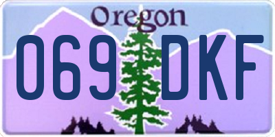 OR license plate 069DKF