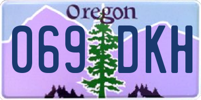 OR license plate 069DKH