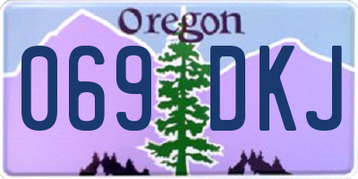 OR license plate 069DKJ