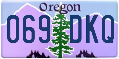 OR license plate 069DKQ