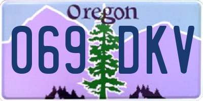 OR license plate 069DKV