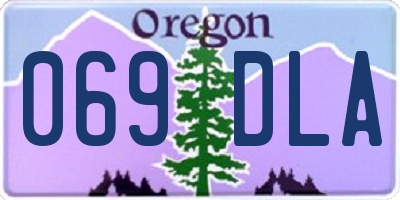 OR license plate 069DLA